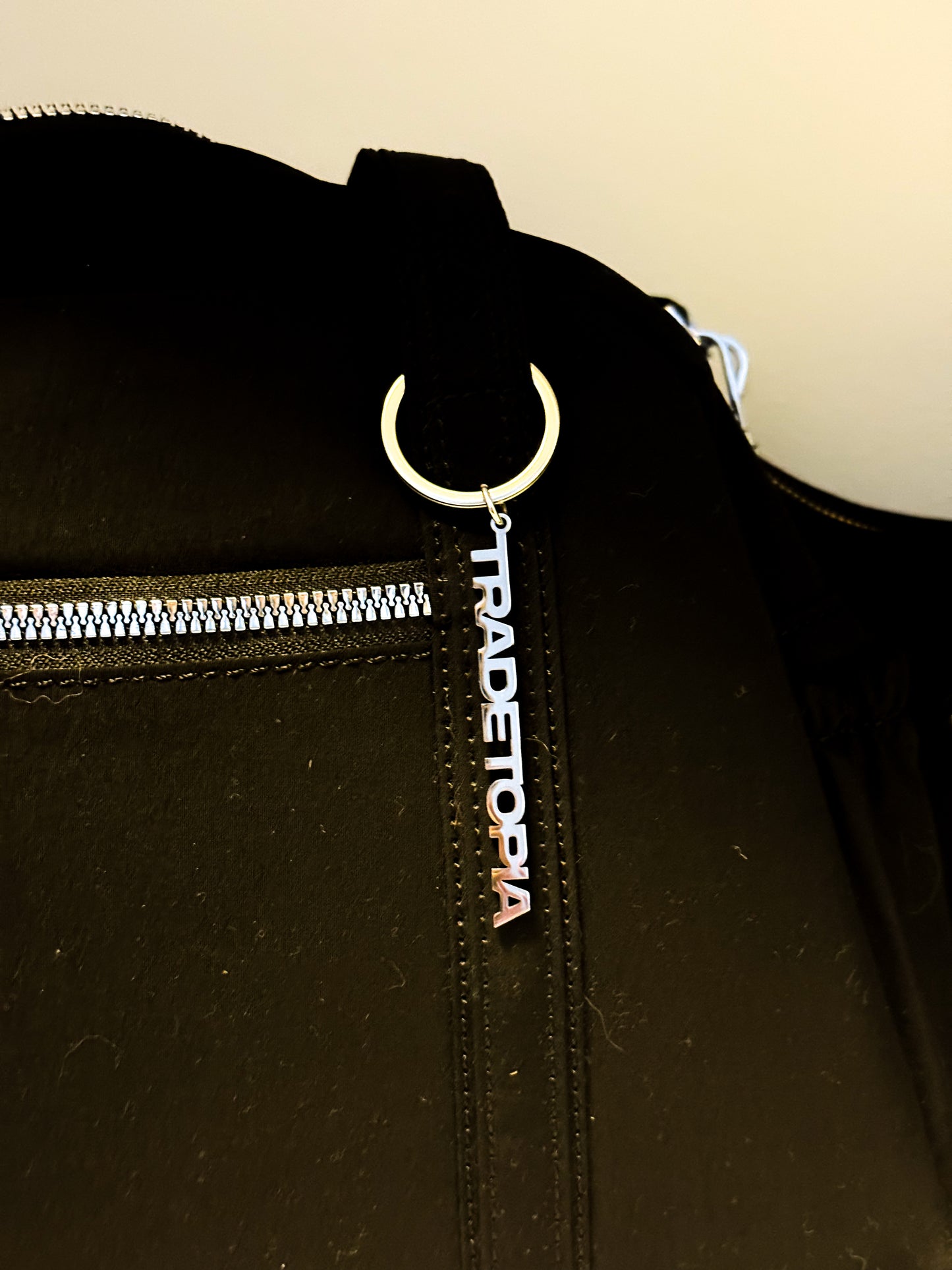 Silver Metal Tradetopia Keychain