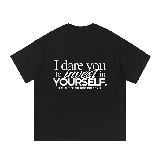 I dare you Cotton T-Shirt - Black